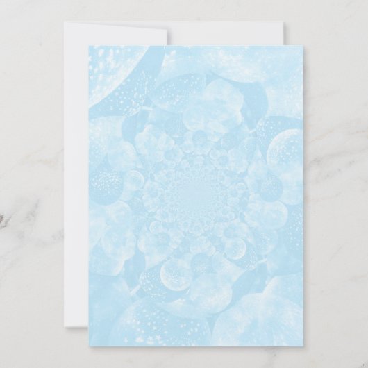 Minimalist Blue Balloons Boy Baby Shower 招待状 (裏面)