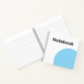 Minimalist Blue Circle Notebook ノートブック (内部)