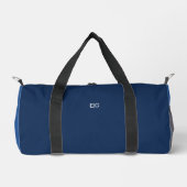 Minimalist Blue Monogram ダッフルバッグ (正面)