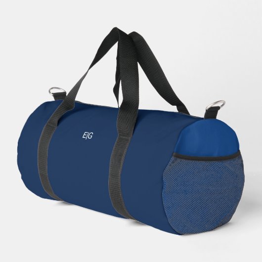 Minimalist Blue Monogram ダッフルバッグ (右コーナー)