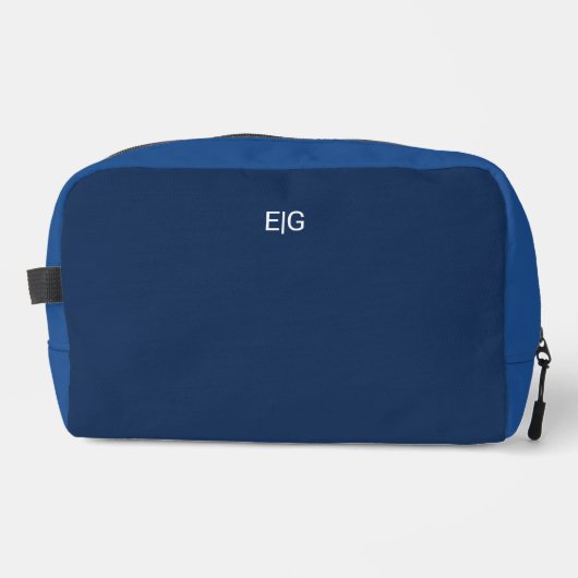 Minimalist Blue Monogram ドップキット (正面)