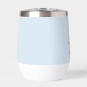 Minimalist Blue Palm Tree Line Art Custom Wedding (正面)