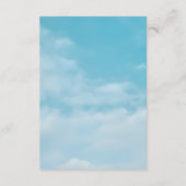 Minimalist Blue Sky Just Love Casual Elegance エンクロージャーカード (裏面)