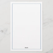 Minimalist Blue Three Letter Monogram 便箋 (裏面)