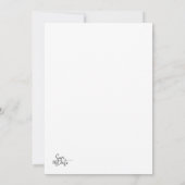 Minimalist Blurred Gradient Script Elegant Wedding 招待状 (裏面)