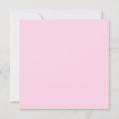 Minimalist Blush Pink Border Name Stationery Cute ノートカード (裏面)