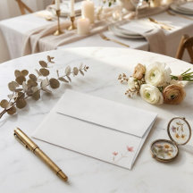 Minimalist Blush Pink Floral Elegant Wedding