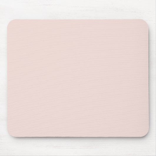 Minimalist blush pink solid plain elegant chic マウスパッド (正面)