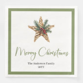 Minimalist Bohemian Christmas Wreath in Neutral   (正面)