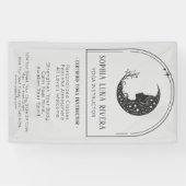 Minimalist Boho Arch Celestial Crescent Moon 横断幕 (横)