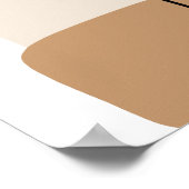 Minimalist Boho Botanical Arch Poster earthly tone ポスター (角)