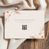 Minimalist Boho Fall Floral Wedding 出欠カード