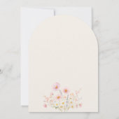 Minimalist Boho Floral Wedding Invitation 招待状 (裏面)