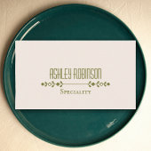 Minimalist boho leaves frame pastel earthy QR code 名刺