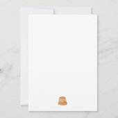 Minimalist Boho Little Sprout Garden Baby Shower 招待状 (裏面)