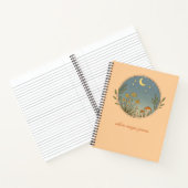 Minimalist Boho Moon Design ノートブック (内部)