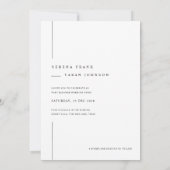 Minimalist Boho Photo Wedding 招待状 (裏面)