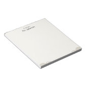 Minimalist Boho Teacher Notepad ノートパッド (アングル)