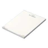 Minimalist Boho Teacher Notepad ノートパッド (回転)
