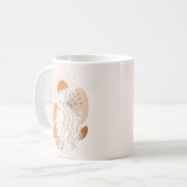 Minimalist Boho Woman Art Mug コーヒーマグカップ (正面左)