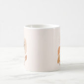 Minimalist Boho Woman Art Mug コーヒーマグカップ (中央)