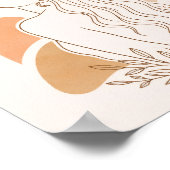 Minimalist Boho Woman Art Poster ポスター (角)