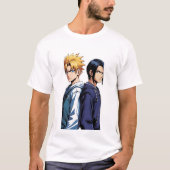 Minimalist Bold Anime Warrior Shirt Tシャツ (正面)