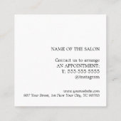 Minimalist Bold Black White Coupon 割引カード (裏面)