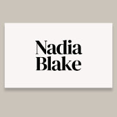 Minimalist Bold Editorial Style QR Code White 名刺