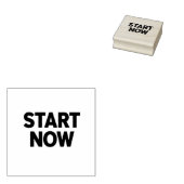 Minimalist bold start now text ラバースタンプ (押印)