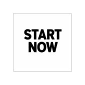Minimalist bold start now text ラバースタンプ (インプリント)