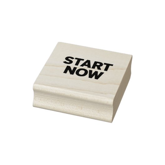 Minimalist bold start now text ラバースタンプ (スタンプ)