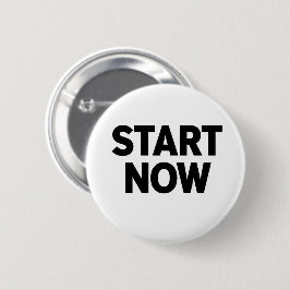 Minimalist bold start now text 缶バッジ
