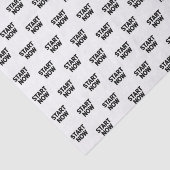 Minimalist bold start now text 薄葉紙 (詳細)