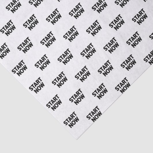 Minimalist bold start now text 薄葉紙 (詳細)