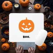 Minimalist BOO. Pumpkin – Minimalist Halloween マウスパッド