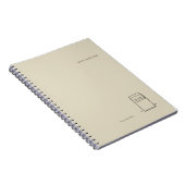 Minimalist Book Lover Notebook/The Library Card  ノートブック (右側)