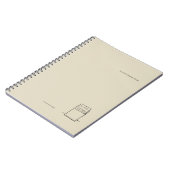 Minimalist Book Lover Notebook/The Library Card  ノートブック (左側)