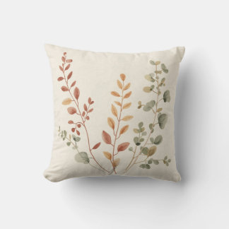 Minimalist Botanical Branches Decorative Pillow クッション