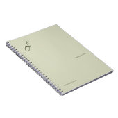 Minimalist Botanical Garden Reader Gift ノートブック (右側)