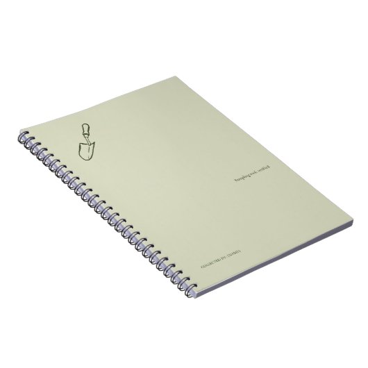 Minimalist Botanical Garden Reader Gift ノートブック (右側)