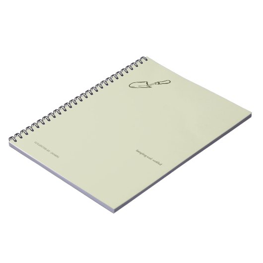 Minimalist Botanical Garden Reader Gift ノートブック (左側)