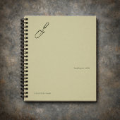 Minimalist Botanical Garden Reader Gift ノートブック