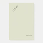 Minimalist Botanical Garden Reader Gift ポストイット (正面)