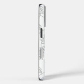 Minimalist Botanical Line Art Leaves Case Case-Mate iPhoneケース (裏面 / 右)