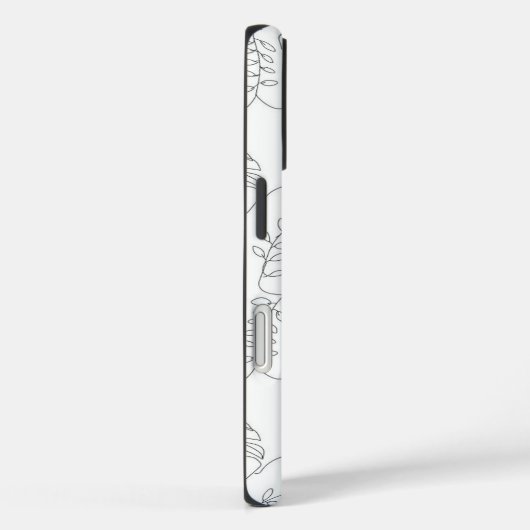Minimalist Botanical Line Art Leaves Case Case-Mate iPhoneケース (裏面 / 右)