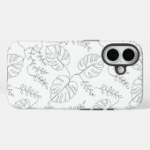 Minimalist Botanical Line Art Leaves Case Case-Mate iPhoneケース (裏面 (横))
