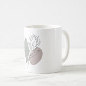 Minimalist Botanical Line Art Mother’s Day コーヒーマグカップ (正面右)