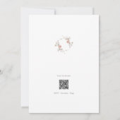 Minimalist Botanical Monogram Invitation 招待状 (裏面)
