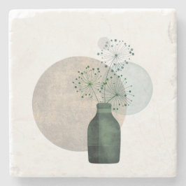 Minimalist Botanical Scandinavian Home Decor Boho ストーンコースター